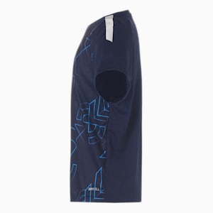 キッズ サッカー TEAMLIGA グラフィック 半袖 シャツ 120-160cm, PUMA Navy-PUMA White