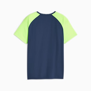 キッズ TEAMLIGA グラフィック シャツ 120cm-160cm, Persian Blue-Pro Green, extralarge-JPN