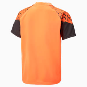 キッズ サッカー INDIVIDUALCUP トレーニング 半袖 シャツ 120-160cm, Ultra Orange-PUMA Black