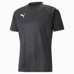 メンズ サッカー TEAMLIGA グラフィック 半袖 シャツ, PUMA Black-Shadow Gray