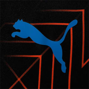 メンズ サッカー TEAMLIGA グラフィック 半袖 シャツ, PUMA Black-Ultra Orange
