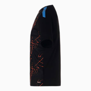 メンズ サッカー TEAMLIGA グラフィック 半袖 シャツ, PUMA Black-Ultra Orange