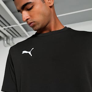 teamRISE Men's Logo Football Jersey, PUMA Black-PUMA White, extralarge-IND