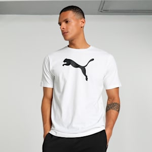 teamRISE Logo Cotton Men's Football Jersey, PUMA White-PUMA Black, extralarge-IND