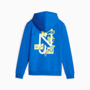 Sudadera con gorra de futbol para adolescentes Neymar Jr, Racing Blue, extralarge