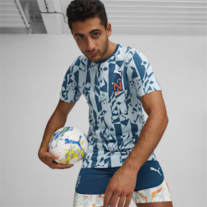 PUMA x NEYMAR JR Creativity Men's Football T-shirt, Ocean Tropic-Turquoise Surf, extralarge-IND