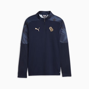 PUMA x CHRISTIAN PULISIC Big Kids' Soccer Quarter-Zip Top, PUMA Navy, extralarge