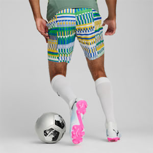 FanwearCapsule Men's Football Shorts, PUMA Green-Pelé Yellow, extralarge-IND