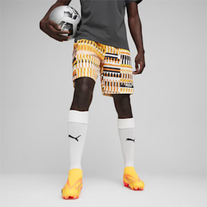FanwearCapsule Men's Football Shorts, PUMA Black-Rickie Orange, extralarge-IND
