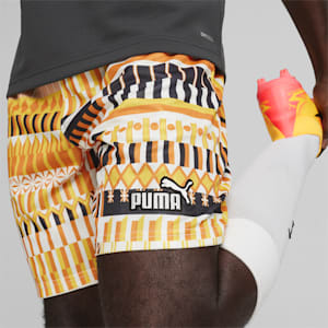 メンズ サッカー ファンウェア カプセル ショーツ, PUMA Black-Rickie Orange, extralarge-JPN