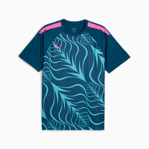 Jersey de fútbol estampada para hombre individualLIGA, Ocean Tropic-Poison Pink, extralarge