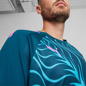 individualLIGA Graphic Men's Soccer Jersey, Ocean Tropic-Poison Pink, extralarge
