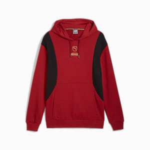 メンズ サッカー キング トップ フーディー, Intense Red-PUMA Black, extralarge-JPN