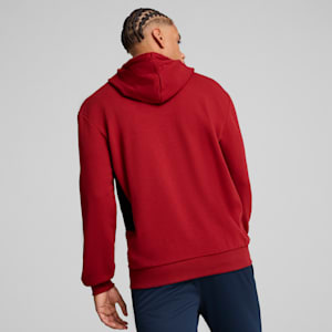 メンズ サッカー キング トップ フーディー, Intense Red-PUMA Black, extralarge-JPN