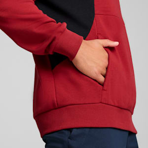 メンズ サッカー キング トップ フーディー, Intense Red-PUMA Black, extralarge-JPN
