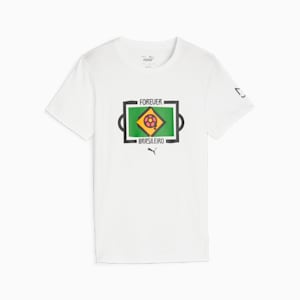 Camiseta de fútbol para niños grandes PUMA x NEYMAR JR x COPA AMÉRICA, PUMA White, extralarge