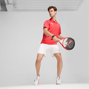 Individual Court Sports Men's Shorts, PUMA White-Active Red, extralarge