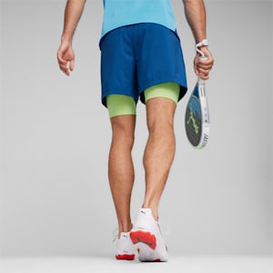 Individual teamGOAL Racquet Sports 2-in-1 Men's Shorts, Cobalt Glaze-Luminous Blue, extralarge
