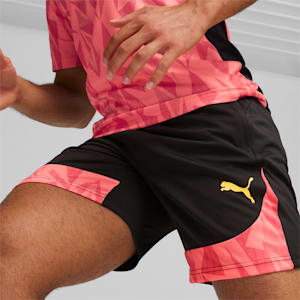 individualFINAL Men's Soccer Shorts, PUMA Black-Sun Stream, extralarge