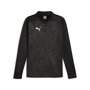 メンズ サッカー チームファイナル ハイブリッド トップス クルースウェット, PUMA Black, extralarge-JPN