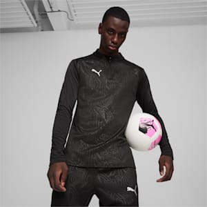 メンズ サッカー チームファイナル ハイブリッド トップス クルースウェット, PUMA Black, extralarge-JPN