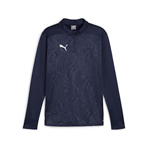 メンズ サッカー チームファイナル ハイブリッド トップス クルースウェット, PUMA Navy, extralarge-JPN