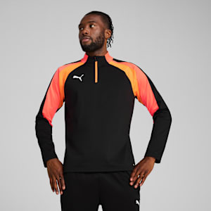 individualLIGA Quarter-Zip Top Men, PUMA Black-Heat Fire, extralarge