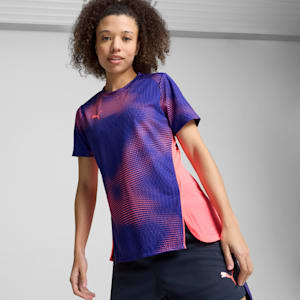 Jersey de fútbol para mujer individualBLAZE, Lapis Lazuli-Dark Amethyst, extralarge