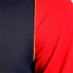 PUMA x Royal Challengers Bangalore Travel Men's Polo, Navy Blazer-Flame Scarlet