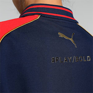 PUMA x Royal Challengers Bangalore Travel Women's Polo, Navy Blazer-Flame Scarlet