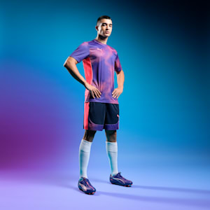individualFINAL Men's Football Shorts, Club Navy-Dark Amethyst, extralarge-IND