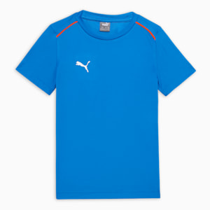 Cricket Teamwear Youth Piping Tee, Ultra Blue-Rickie Orange, extralarge-IND