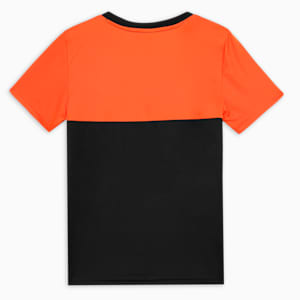 Cricket Teamwear Youth Colorblock Tee, Rickie Orange-PUMA Black, extralarge-IND