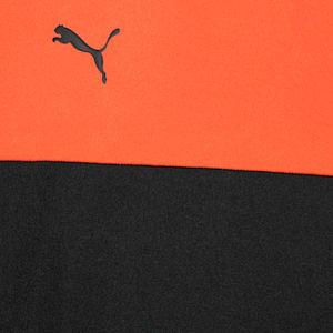 Cricket Teamwear Youth Colorblock Tee, Rickie Orange-PUMA Black, extralarge-IND