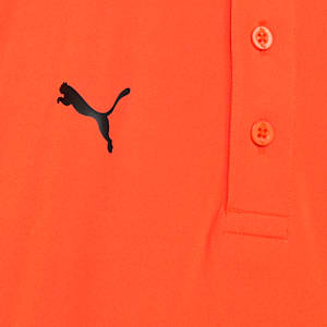 Cricket Teamwear Youth Sublimation Polo, Rickie Orange-Puma Black, extralarge-IND