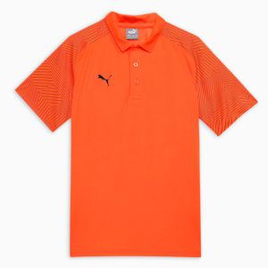 Cricket Teamwear Youth Sublimation Polo, Rickie Orange-Puma Black, extralarge-IND