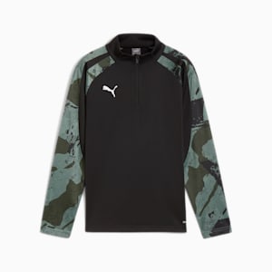 キッズ サッカー INDIVIDUAL リーガ カモ 1/4 ジップ トップス 120-160cm, PUMA Black, extralarge-JPN