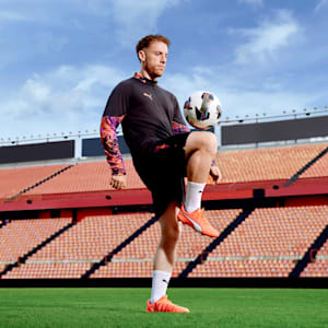 IndividualCUP Quarter-Zip Men's Soccer Top, PUMA Black, extralarge