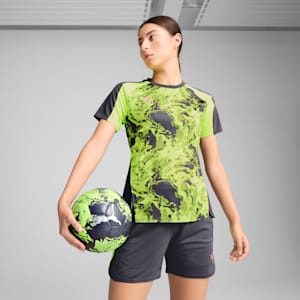 Playera de fútbol individualBLAZE para mujer, Galactic Gray, extralarge