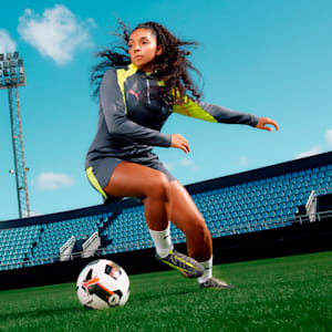 Shorts de fútbol individualBLAZE para mujer, Galactic Gray, extralarge