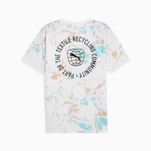メンズ サッカー INDIVIDUAL アースデー 半袖 シャツ, PUMA White-Light Sand, extralarge-JPN