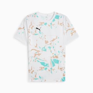 Playera fútbol IndividualEARTH DAY para hombre, PUMA White-Light Sand, extralarge