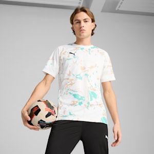 IndividualEARTH DAY Football Jersey Men, PUMA White-Light Sand, extralarge
