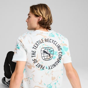 IndividualEARTH DAY Football Jersey Men, PUMA White-Light Sand, extralarge