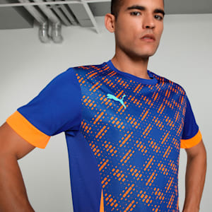 Individual Graphic Men's Padel Tennis Jersey, Vivid Blue, extralarge-IND