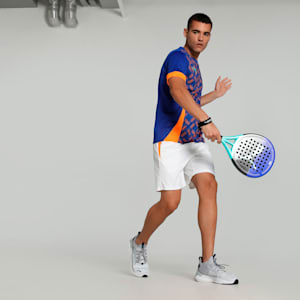 Individual Graphic Men's Padel Tennis Jersey, Vivid Blue, extralarge-IND