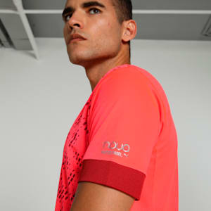 Individual Graphic Men's Padel Tennis Jersey, Glowing Red, extralarge-IND