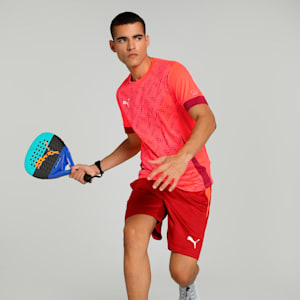 Individual Graphic Men's Padel Tennis Jersey, Glowing Red, extralarge-IND