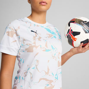 IndividualEARTH DAY Football Jersey Women, PUMA White-Light Sand, extralarge