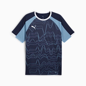 IndividualLIGA Men's Graphic Football Jersey, PUMA Navy-PUMA White-Zen Blue, extralarge-IND
